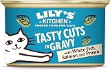 Lily's Kitchen Natural Adult Wet Cat Food in Gravy Ocean Fish Tasty Cuts 24 x