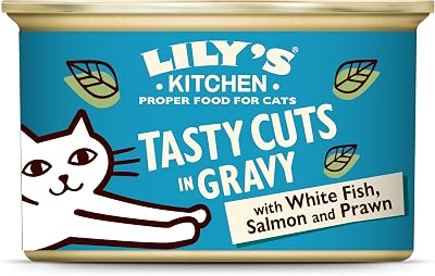 Lily's Kitchen Natural Adult Wet Cat Food in Gravy Ocean Fish Tasty Cuts 24 x