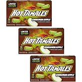Hot Tamales Cinnamon Apple Flavored Chewy Candy Pack of 3