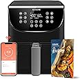 COSORI Air Fryer 5.8QT Pro Gen Smart 11-in-1 Toaster Oven , 100 Recipes Cookbook, 200+ Online Recipes , APP and Touch Screen Control, Works with Alexa & Google Assistant, Dishwasher-Safe Square Basket