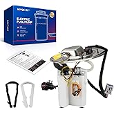 KAX Electric Fuel Pump Assembly FG0827 Fit for Ford Mustang | Fit for Ford 2001-2002 Mustang, 2003-2004 Mustang 4.6L/3.8L, 2004 Mustang 3.9L, Seal Ring, Strainer Included