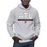 Hybrid Sports NFL - Atlanta Falcons - City Block - Men's and Women's Pullover Hooded Fleece Sweatshirt - Size Small - Atlanta Falcons - Athletic Heather