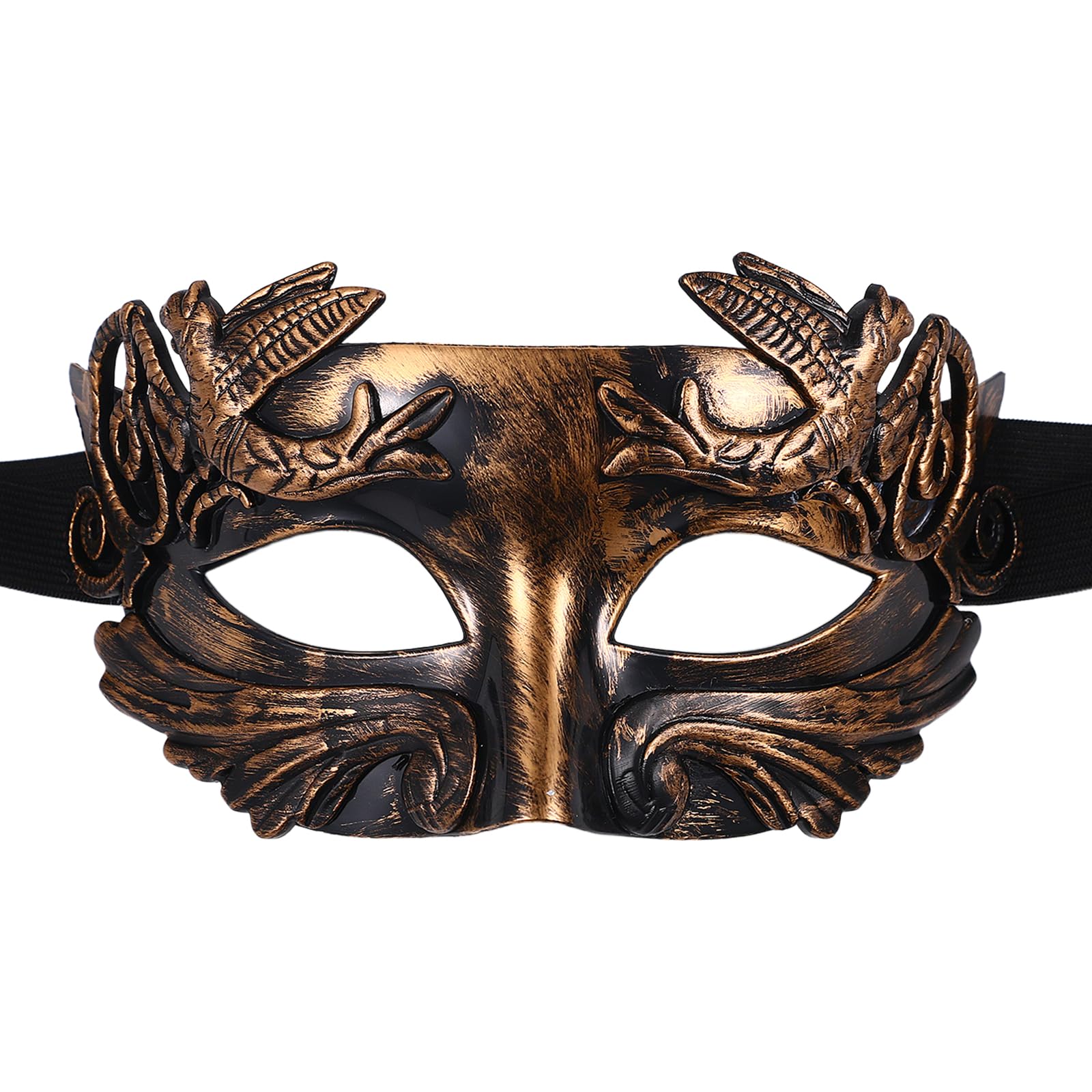 Oidea Masquerade Mask for Men: Retro Roman Greek Masks Vintage Phantom Of The Opera Mask Halloween Mascarade Ball Costume Party Masks Bronze