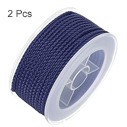 HARFINGTON 2pcs Nylon Thread Twine Beading Cord 2mm