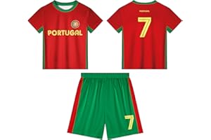 Emonyna Kids Soccer Jerseys Boys Football Practice Outfits Youth Training Uniforms Athletic T-Shirts for 5-12 Year