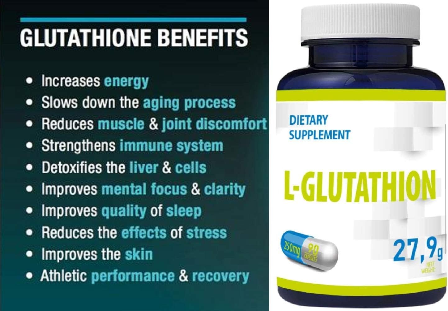Hepatica L-Glutathione (Reduced) 250mg, 90 count (Pack of 1) - Image 4