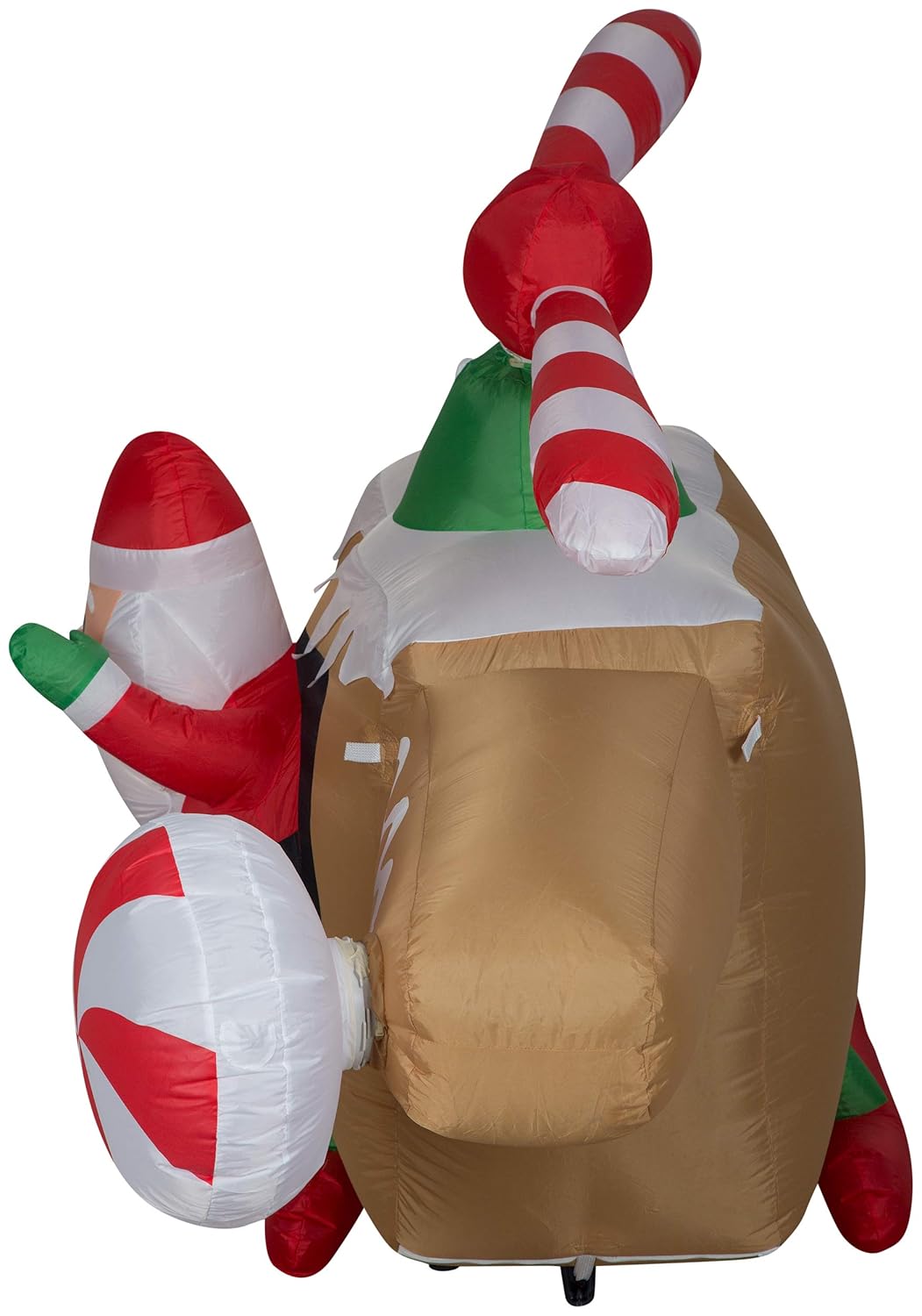 Gemmy LED Lighted Airblown Santa - Christmas Inflatable Outdoor Decoration for Yard, Lawn, Garden - Home Holiday Character Decor - 3.5 Feet Tall