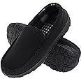 Lulex Mens Slippers Moccasins for Mens Memory Foam House Slippers Indoor Outdoor House Shoes