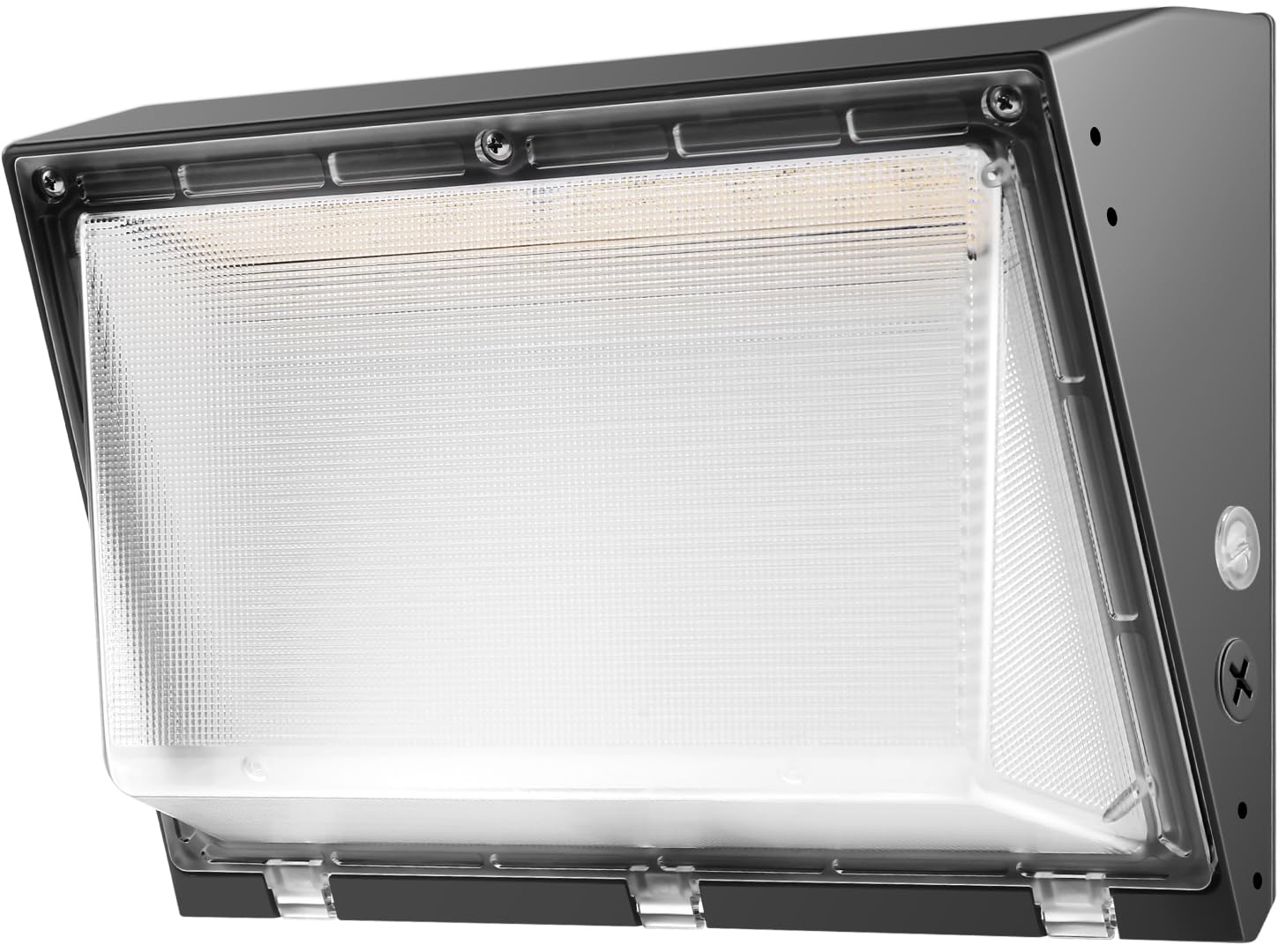Photo 1 of Dimmable 100W LED Wall Pack Light with Dusk to Dawn Photocell, 100-277V 14000LM 600-800W HPS/HID Equiv., 5000K Daylight Outdoor Security Lighting, UL/DLC Commercial Wall Mount Lights for Warehouse