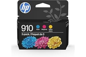 Original HP 910 Cyan, Magenta, Yellow Ink Cartridges (3-pack) | Works with HP OfficeJet 8010, 8020 Series, HP OfficeJet Pro 8