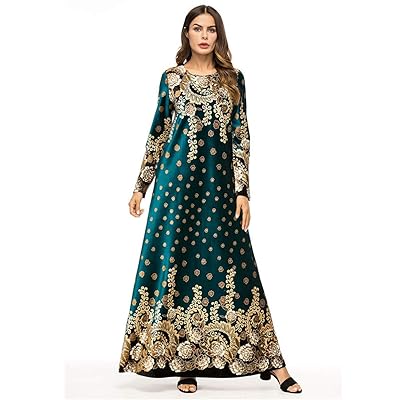 2019 New! Womens Long Dress,Muslim Islamic Printed Kuwait | Ubuy