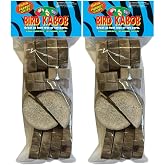 BIRD KABOB Yucca Parrot Chips - 2 Pack - an All-Natural, Holistic, Veterinarian Recommended, Earth Friendly, shreddable Yucca Pieces in The Long Slender Bag