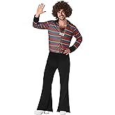 Fun Shack Mens 70s Disco Costume, Retro Outfit for Men, Fever Party Attire, Fun 70s Costume