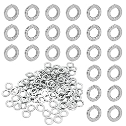 BokWin 100 Pcs Spring Lock Washer #8 Stainless