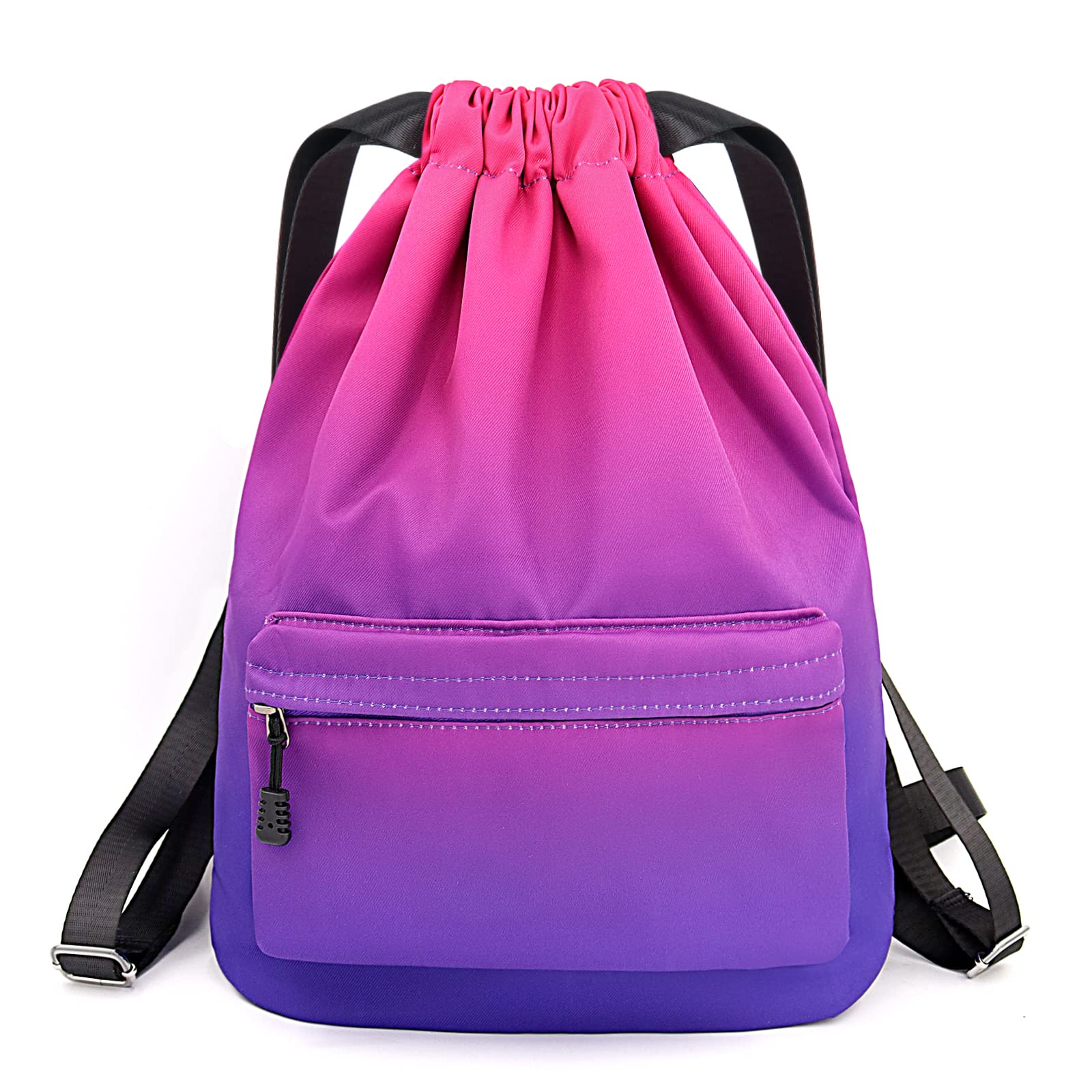 WenYa Swimming Bags for Girls, Swimming Backpack Bags with Wide Straps, Swimming Drawstring Waterproof Bags for Kids Sports Gym Yoga