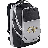 Broad Bay Georgia Tech Backpack GT Laptop Computer Bag (Black & Gray)