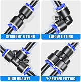 ERGAOBOY Polyurethane Air Hose 8mm OD 5mm ID 10M with 14 Connectors view 7