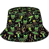KKRMTUG Bucket Hat for Women Men Funny Halloween Hats Packable Outdoor Fisherman Hats Caps Unisex