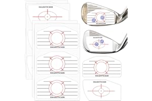 SMARSTICKER Golf Driver Blue Impact Tape Set Labels 150 pcs Christmas Standard Self-Teaching Sweet Spot Target Sticker Training Aids Tape Wood Iron Ball Hitting Recorder for Swing Practice