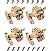 FDXGYH 4 Pack Dining Table Lock Heavy Duty Table Lock Leaf Buckle Connector | Align-N-Lock with Screws for Extension Tables Computer Workstations and Conference [Color zinc]