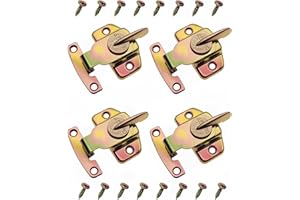 FDXGYH 4 Pack Dining Table Lock Heavy Duty Align-N-Lock Table Locks Leaf Buckle Connector with Screws for Extension Tables/Computer Workstations and Conference [Color zinc]