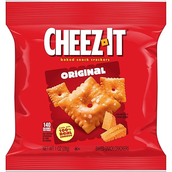 CHEEZ-IT CHEESE CRACKERS, BAKED SNACK CRACKERS, LUNCH SNACKS, ORIGINAL (40 PACKS)