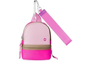 Babysun Mini Backpack Keychain Wristlet Pouch Small Change Coin Purse Cute Zipper Wallet With 3 RFID Card Slots For Women/Men Airpods Cosmetics