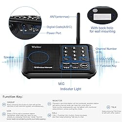 Wuloo Intercoms Wireless for Home 1 Mile