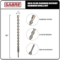 Sabre Tools 1 Inch x 18 Inch SDS Plus Rotary Hammer