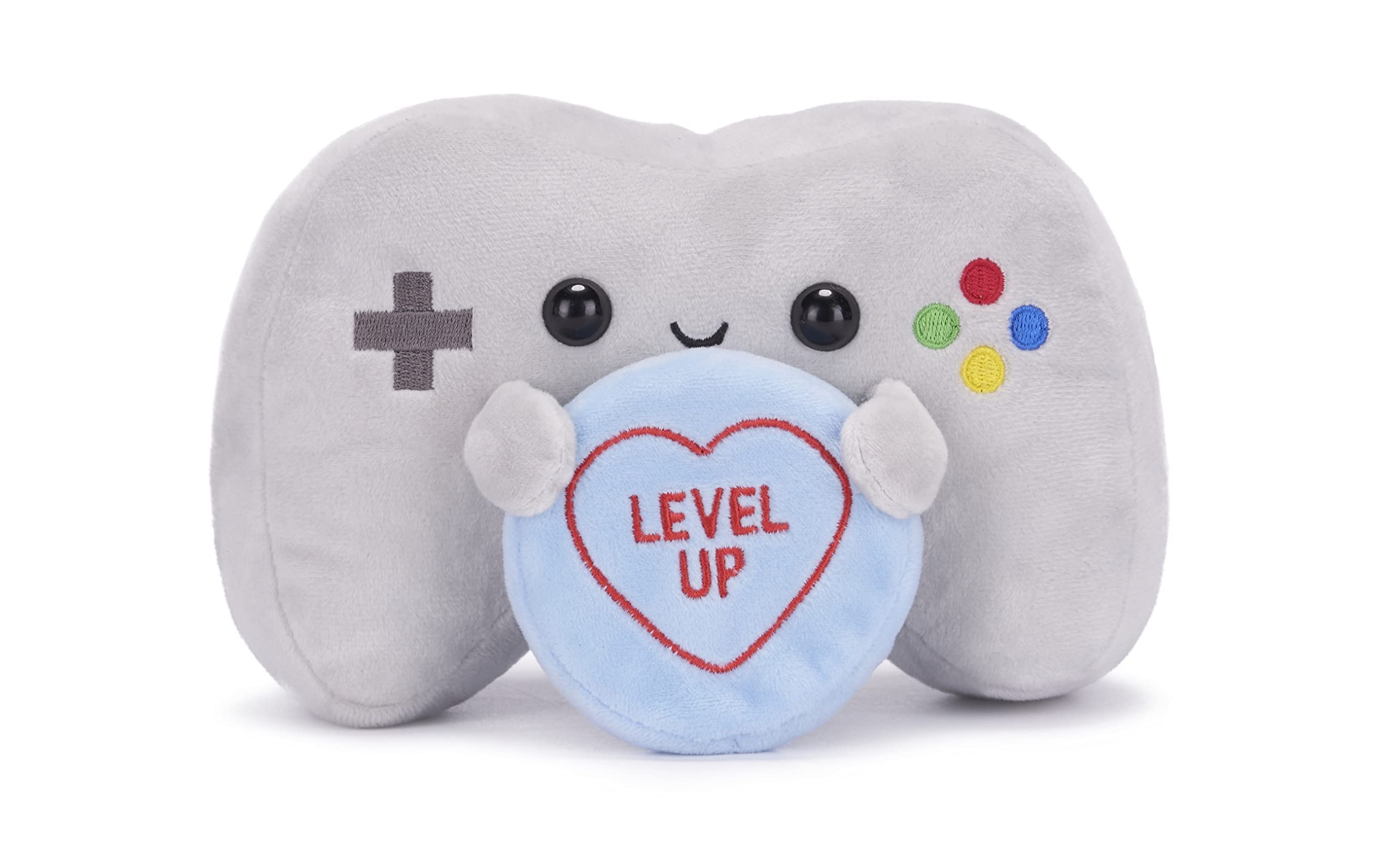 Swizzels Love Hearts 18CM (7-inches) Video Game Controller Level Up Plush Soft Toy