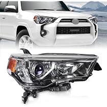 Passenger Side Headlight For 2014-2021 Toyota 4Runner – Chrome Housing, Clear Lens (TO2519150)