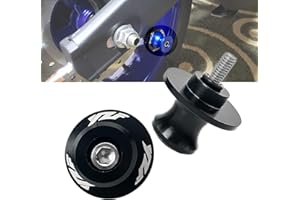 YIMOTO, 6MM M6 X 1.5 Motorcycle Swing arm Sliders Spools CNC Swing Arm Stand Screws 2PCS for Yamaha YZF R1 R3 R6 R25 R125 R6S 600R 750R (Black)