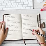 WEMATE Password Book with Lock 600+ Spaces Alphabetical Tabs Brown 4.33 x 6.18 view 7