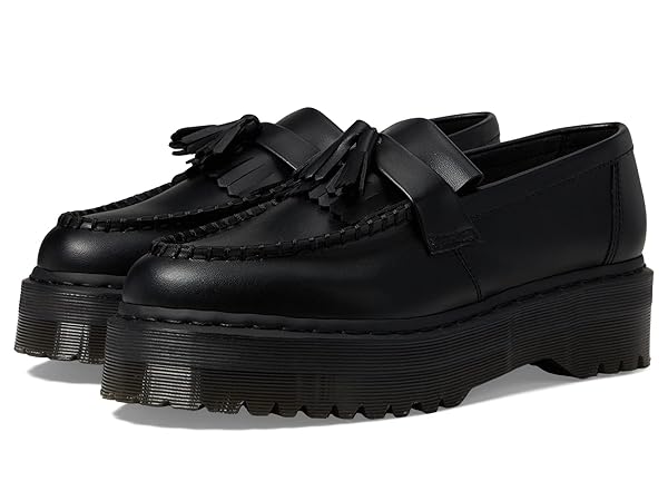 DR. MARTENS UNISEX VEGAN ADRIAN PLATFORM TASSEL LOAFER,...