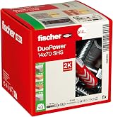 fischer DuoPower 14 x 70 S Plug with Safety Screw 8 pcs + 8 screws