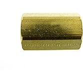 FasParts Brass Female Coupling 1/4" NPT Female - 1/4" NPT Female