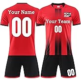 Custom Soccer Jersey Sports Team Training Soccer Uniforms Personalized Name Number Logo Soccer Jerseys for Kids Youth Men