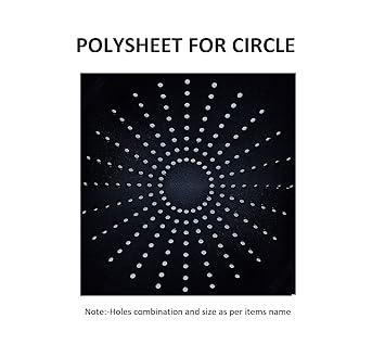 Teztech Polysheet For Circle 2x2 Feet 10x10 Holes Amazon In Computers Accessories