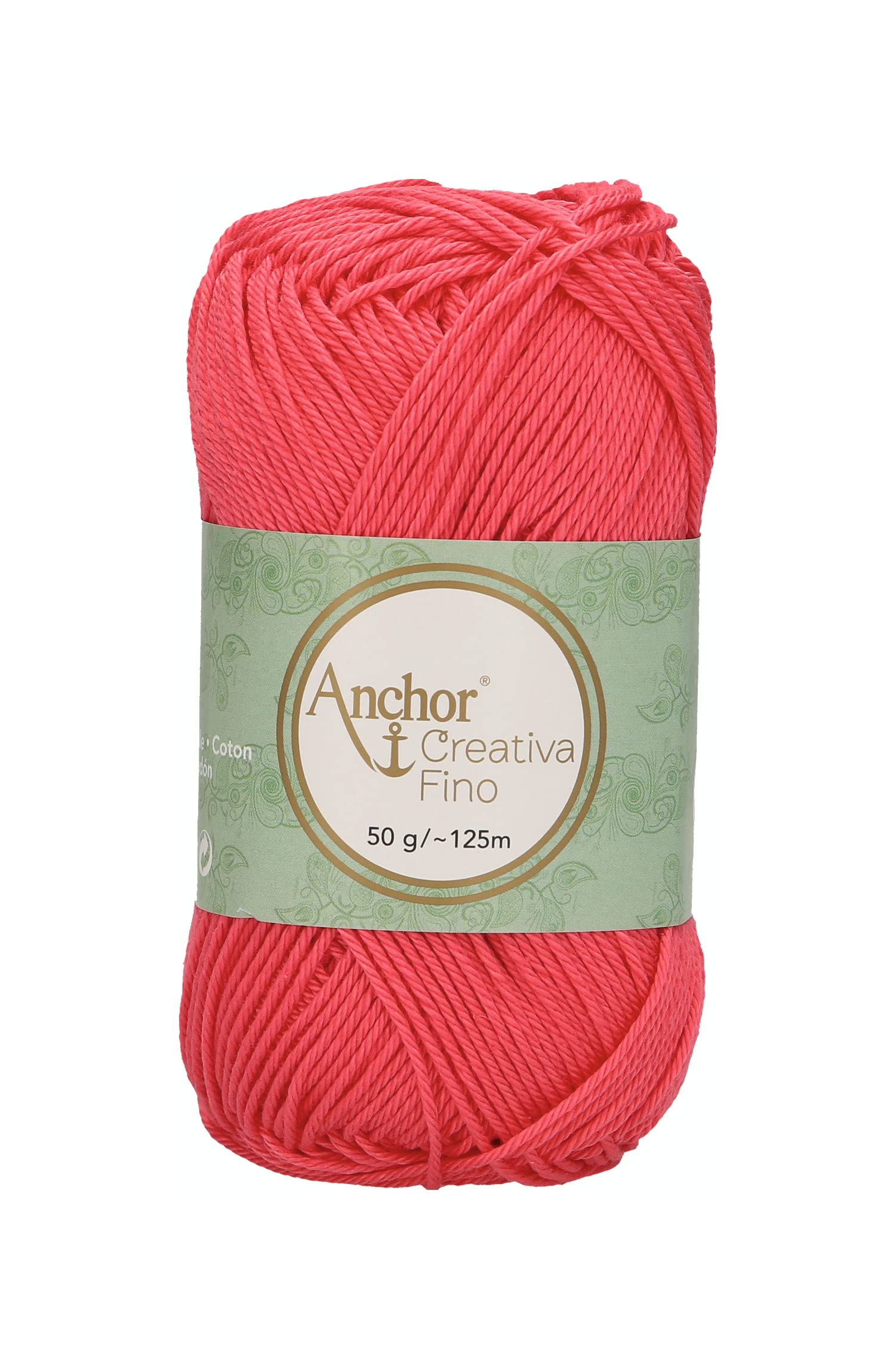 Anchor 4620004-00256 Crochet Yarn, 100% Cotton, 256, Thickness 4, 125 m, 53 g