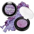 Afflano Minerals Metallic Eyeshadow - Intense Color Shifting Multichrome Sparkling Glitter, Highly Pigmented Electric Purple Duo Chrome Chameleon Eyemazing Effect