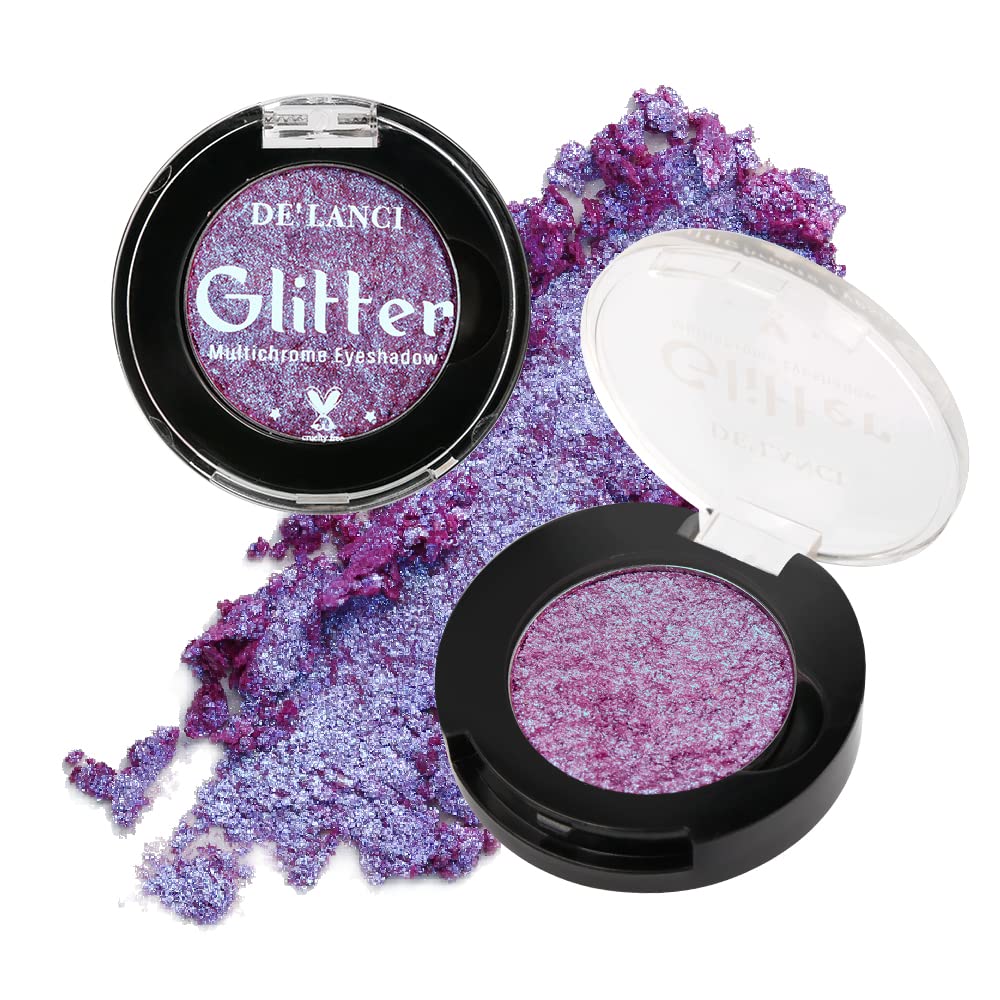Afflano Minerals Metallic Eyeshadow - Electric Purple Duo Chrome Chameleon Effect — image 1