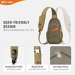 SKYSPER Sling Bag RFID Cross Body Bag Recycled
