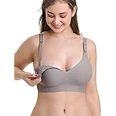ChouChouter Nursing Bras for Breastfeeding, Seamless Wireless Comfort Maternity Bras for Pregnancy with Support