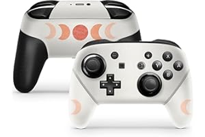TACKY DESIGN Moon Skin for Nintendo Switch Controller Skin, Sticker Compatible for Pro Controller Skin Vinyl 3m Decal Full wr
