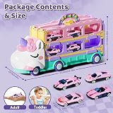 Lehoo Castle Unicorn Transporter 2-in-1 Race Track Toys for Girls 2-5 view 7