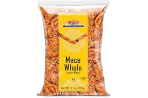 RANI BRAND AUTHENTIC INDIAN PRODUCTS Rani Mace Whole (Javathri), Spice 3.5oz (100g) ~ All Natural | Vegan | Gluten Friendly | NON-GMO | Kosher | Indian Origin