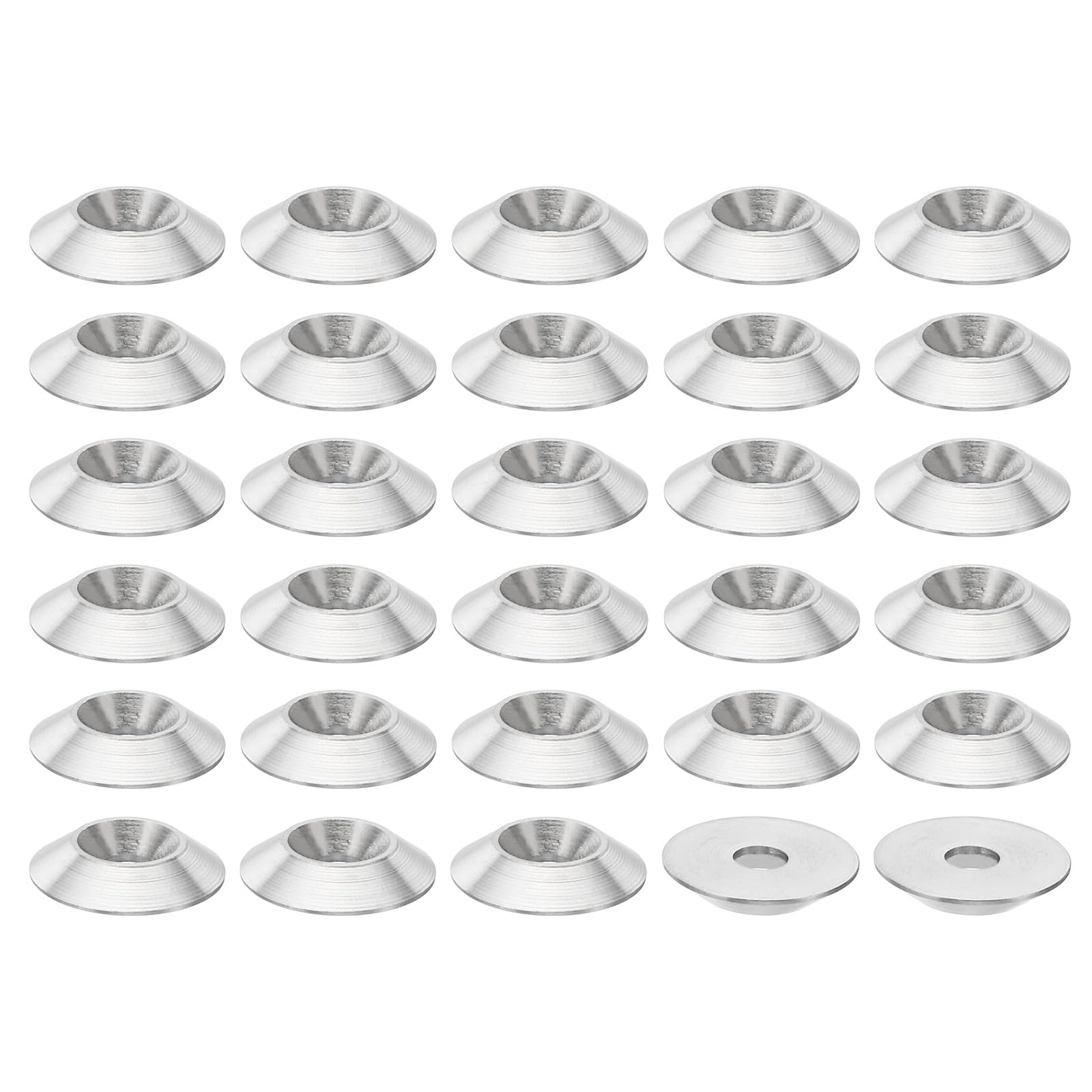 PATIKIL M4 Finish Countersunk Washer, 30pcs 16mm Dia. 3mm Tall Solid 304 Stainless Steel CNC Finish Cup Washer Screw Head Gasket for Industrial Construction โ image 1