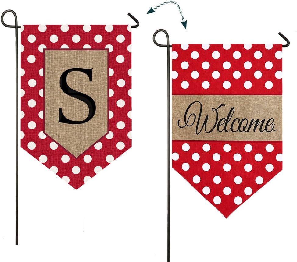 Best S Spring Monogrammed Garden Flag