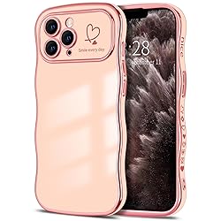 Hython for iPhone 11 Pro Case Cute Curly Wave Frame