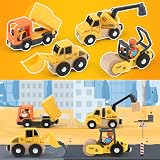 Vanplay Construction Toys Set with Tower Crane Digger Dump Truck Road Roller view 7